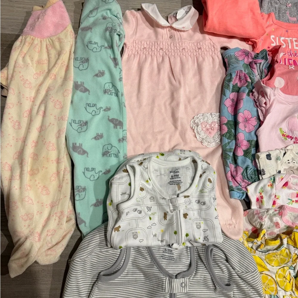 Baby girl 6-9 Clothing bundle